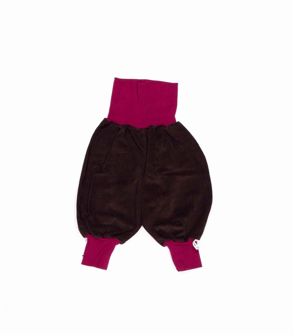 anna * pollack, Minipirat, CORD dunkelbraun mit weinrot