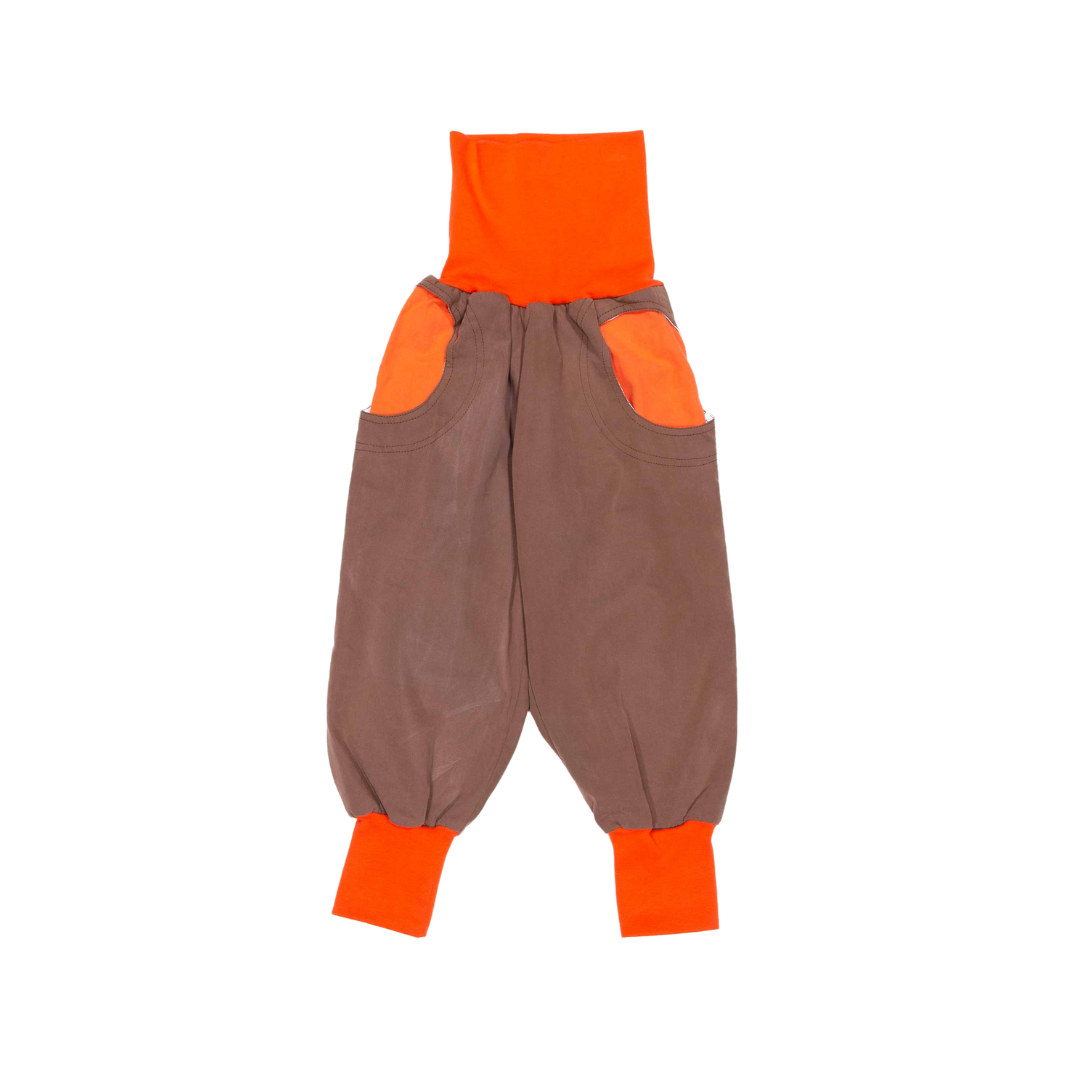 anna * pollack, Denim Piratenhose, Bund und Taschen dunkelorange