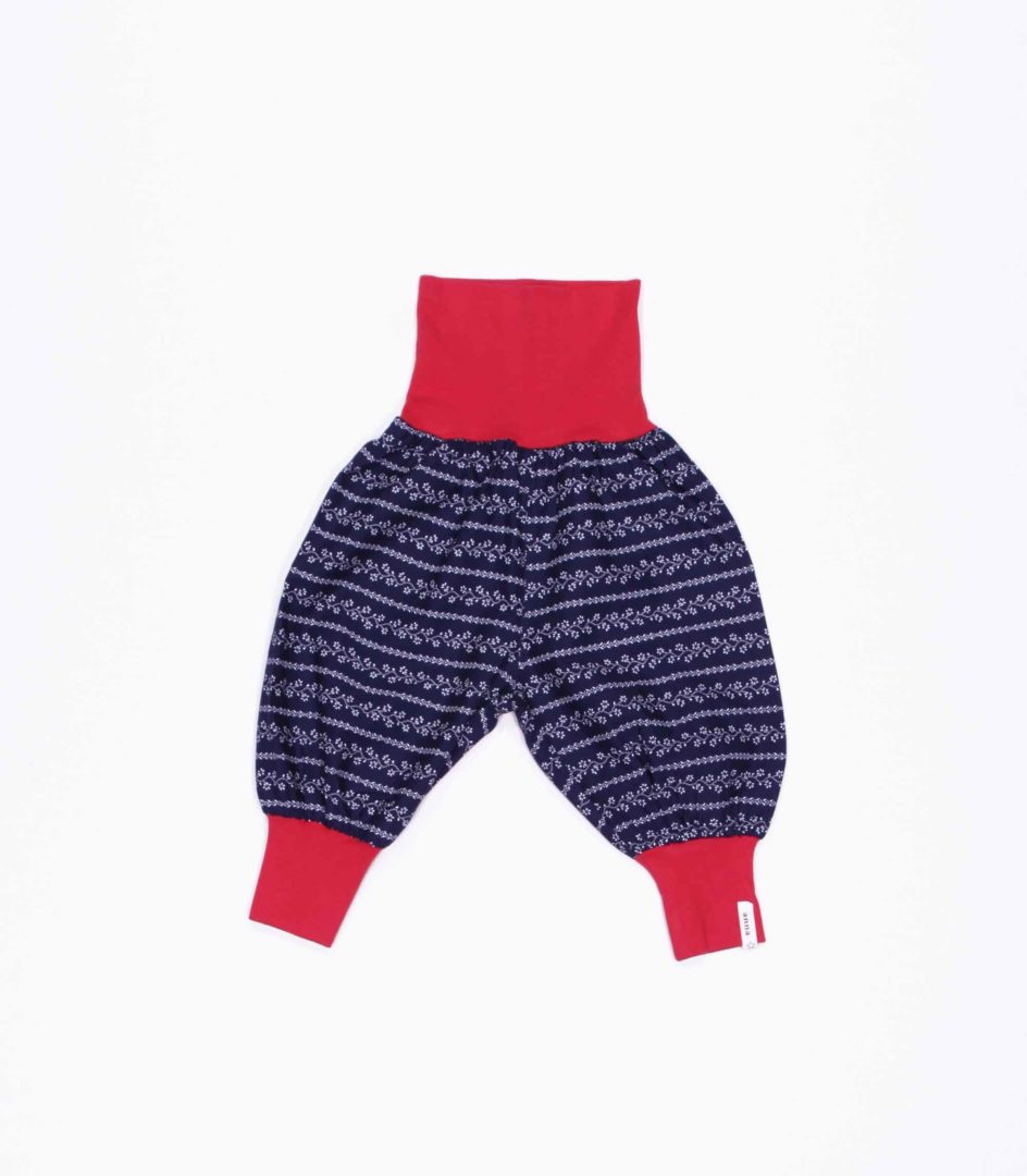 anna * pollack, Dirndlpirat Mini, dunkelblau mit rotem Bund