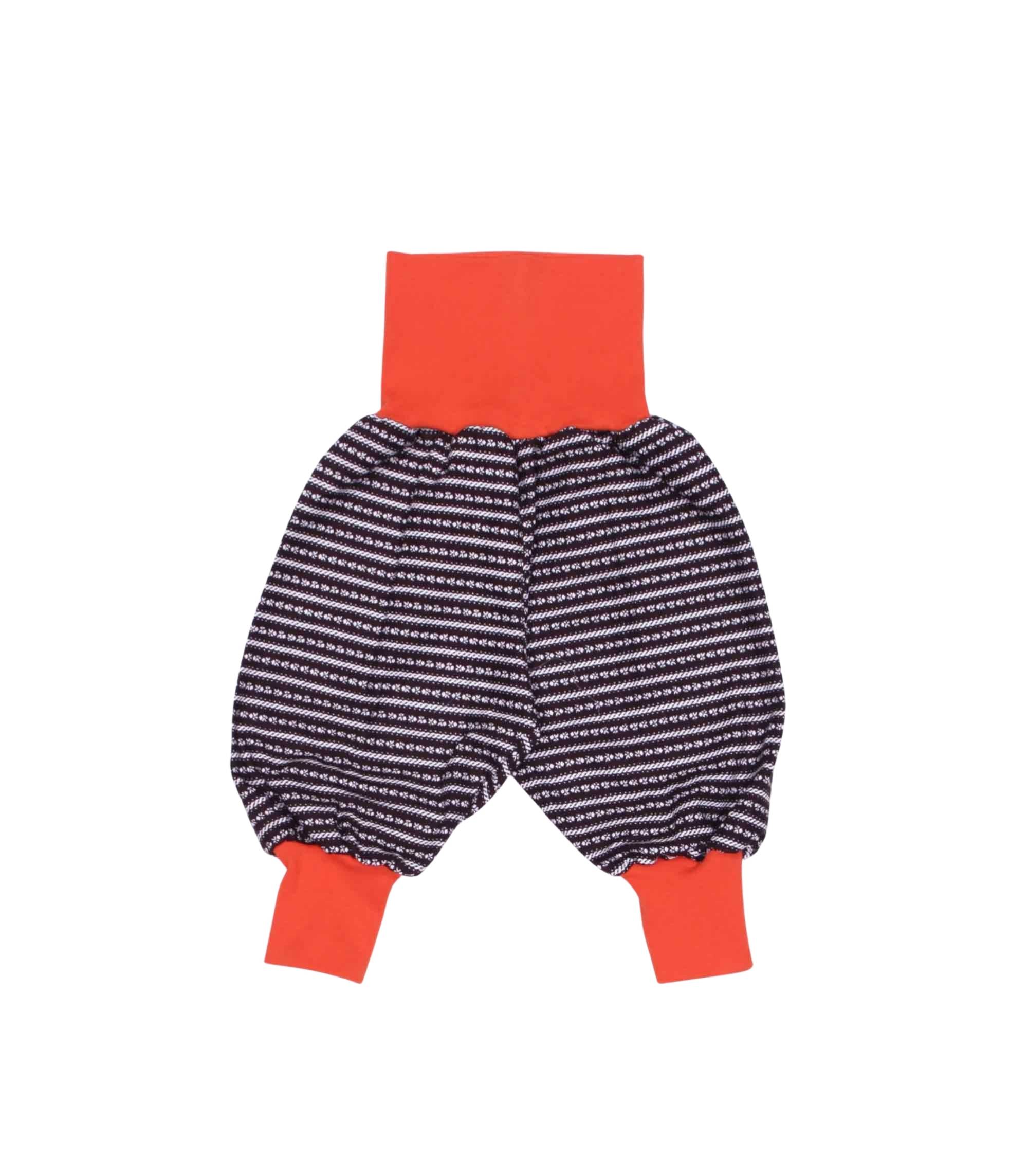 anna * pollack, Dirndl Piratenhose, braun, Bund orange