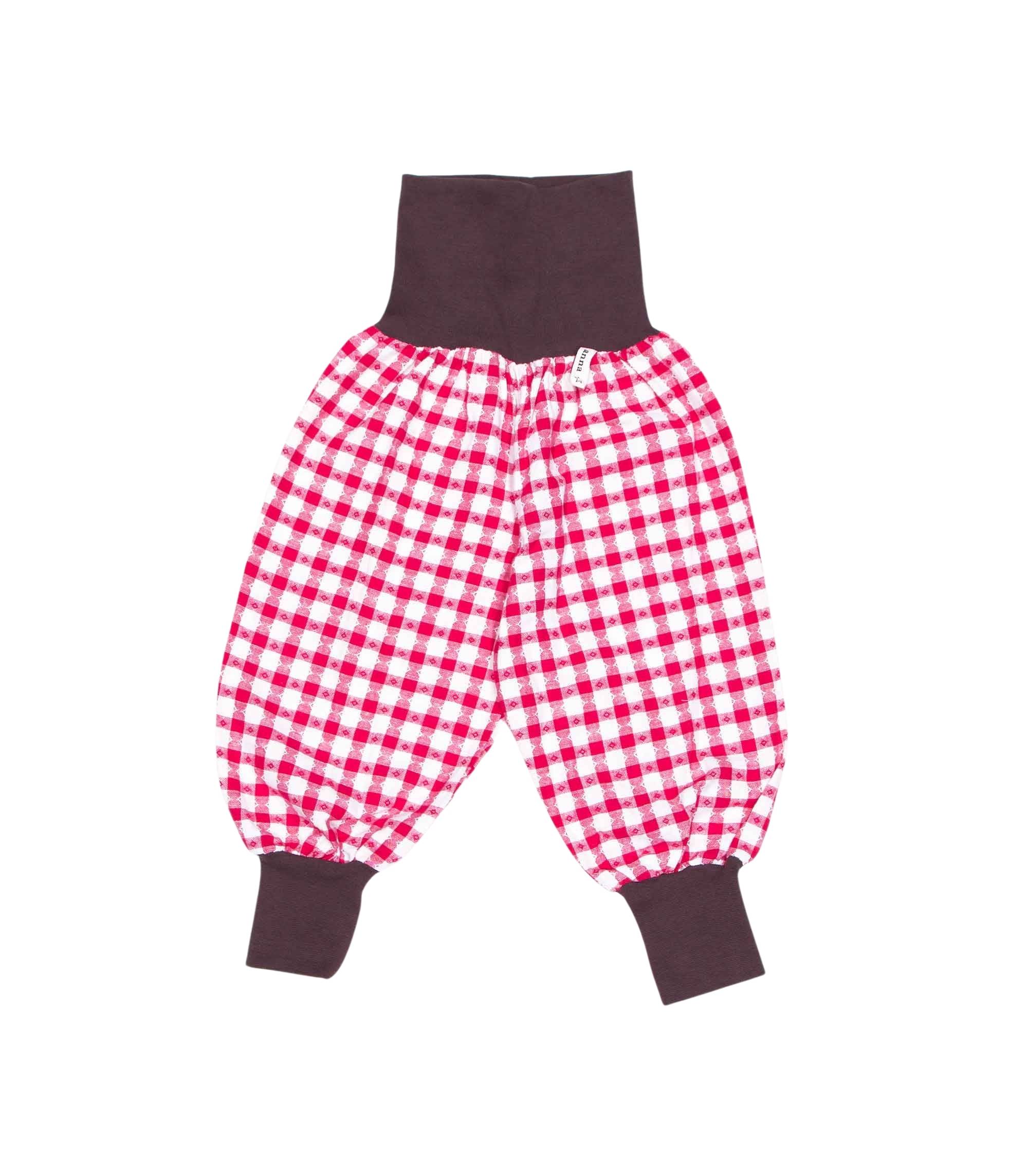 anna * pollack, Dirndl Piratenhose, rot, Bund braun