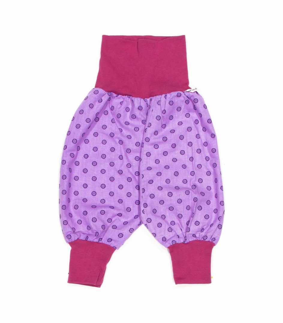 anna * pollack, Dirndl Piratenhose lila, Bund rosa