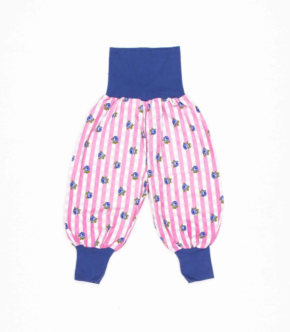 anna * pollack, Dirndl Piratenhose rosa, Bund blau