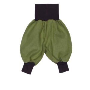 anna * pollack, Minipirat, Leinen grün, Bündchen schokolade