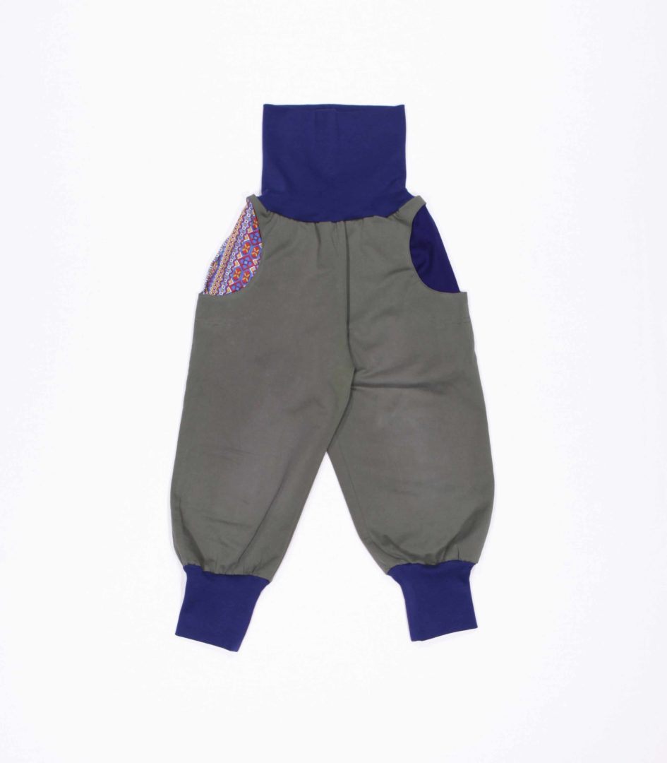 anna * pollack, PIratenhose olivgrün mit Bund und Taschen in Marine