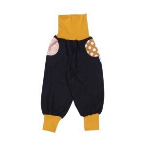 anna * pollack, PIratenhose Mixed, 80-116, Schwarz, Bund und Taschen curry