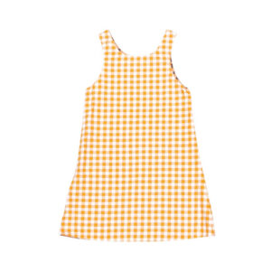 Wendekleid, 110-134, gelb dirndl, Vorderseite gelb