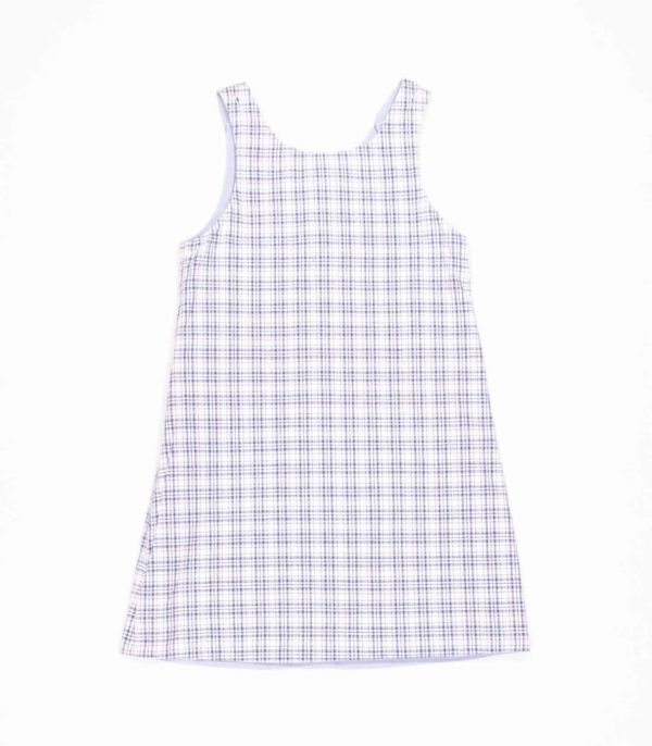 Wendekleid, 110-134, hellblau blau, Rückseite blau