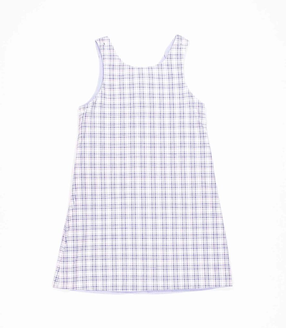 Wendekleid, 110-134, hellblau blau, Rückseite blau