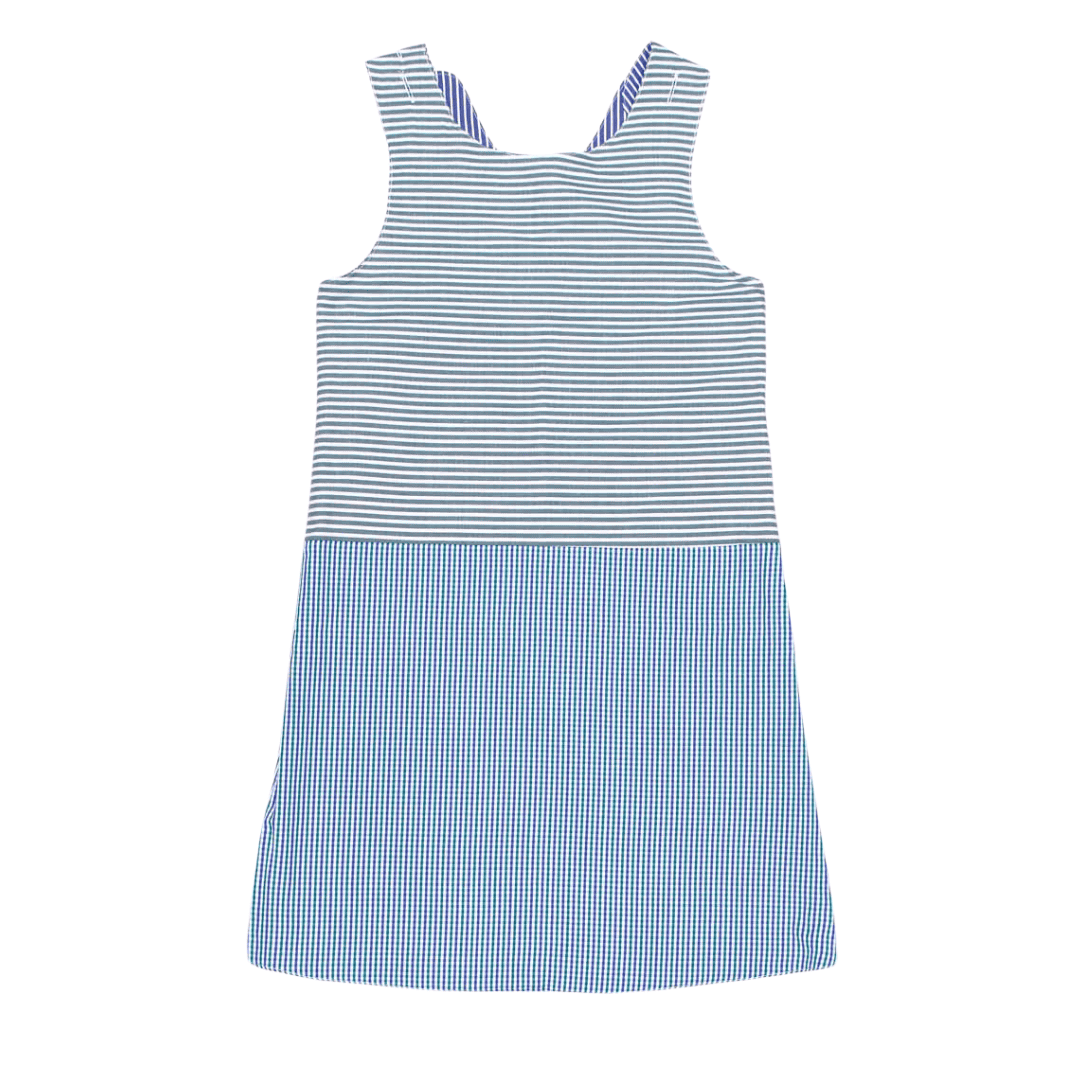 anna * pollack, Wendekleid, 110-134, blau und grün, Rückseite grün