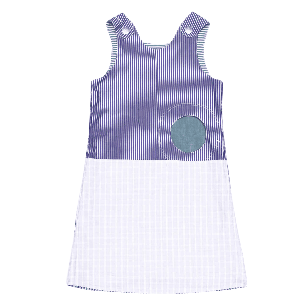 anna * pollack, Wendekleid, 110-134, blau und grün, Vorderseite blau