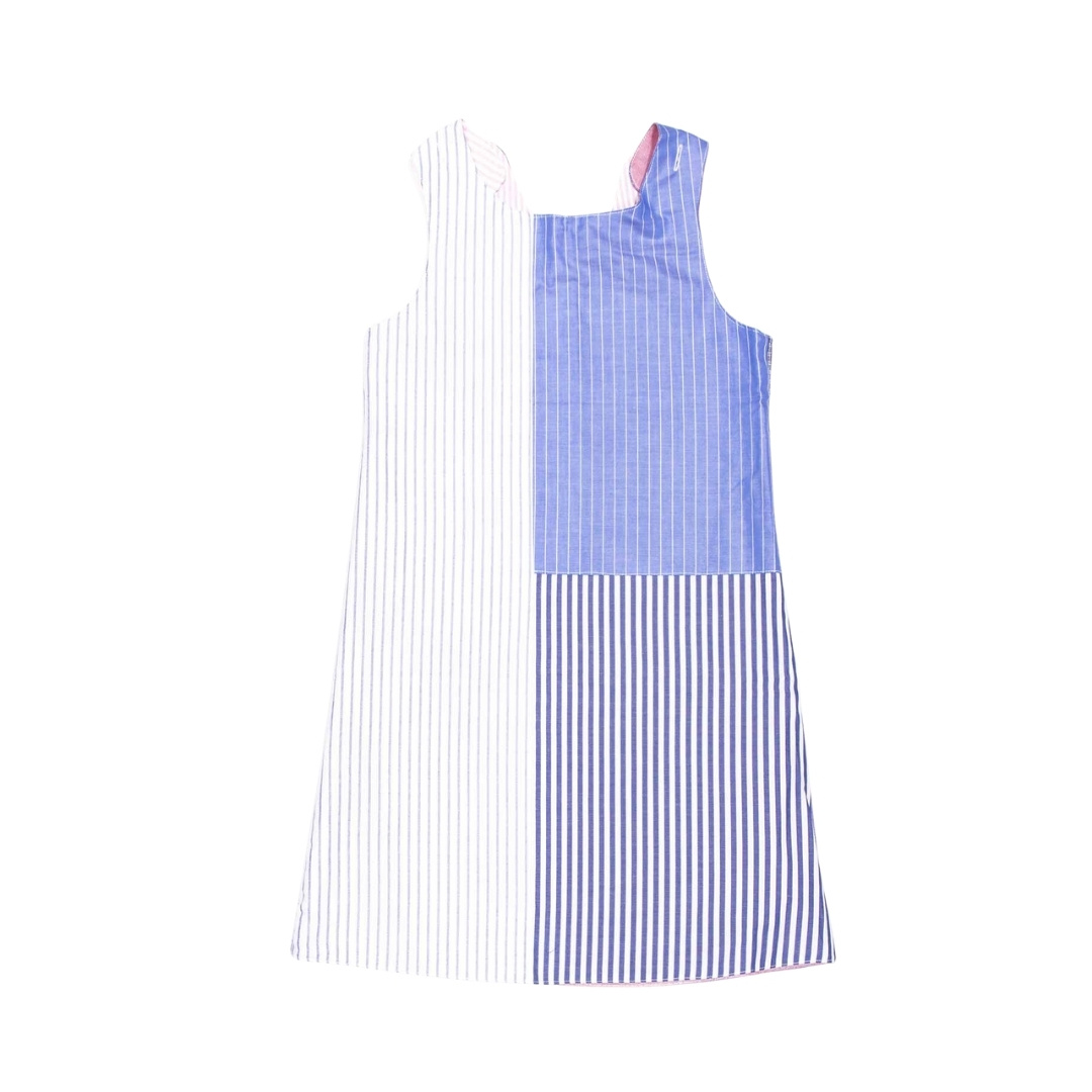 anna * pollack, Wendekleid, 134-152, rosa und blau, Rückseite blau