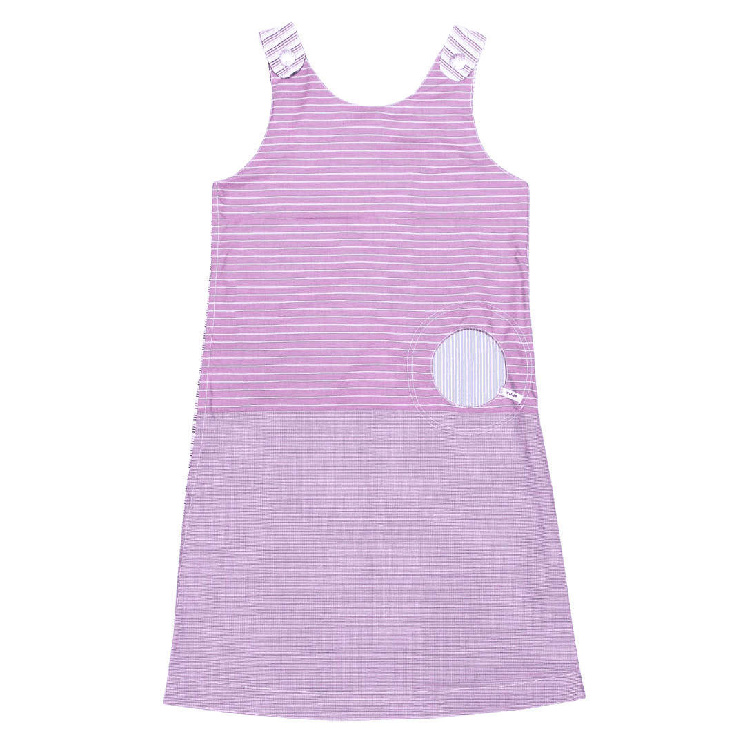 Wendekleid rosa mit blau