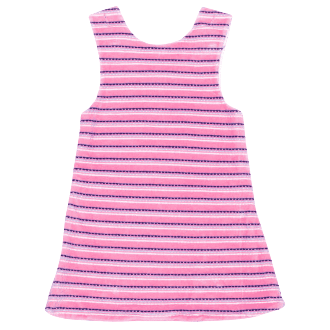 Wendekleid, 80-116, rosa hellblau Rückseite rosa