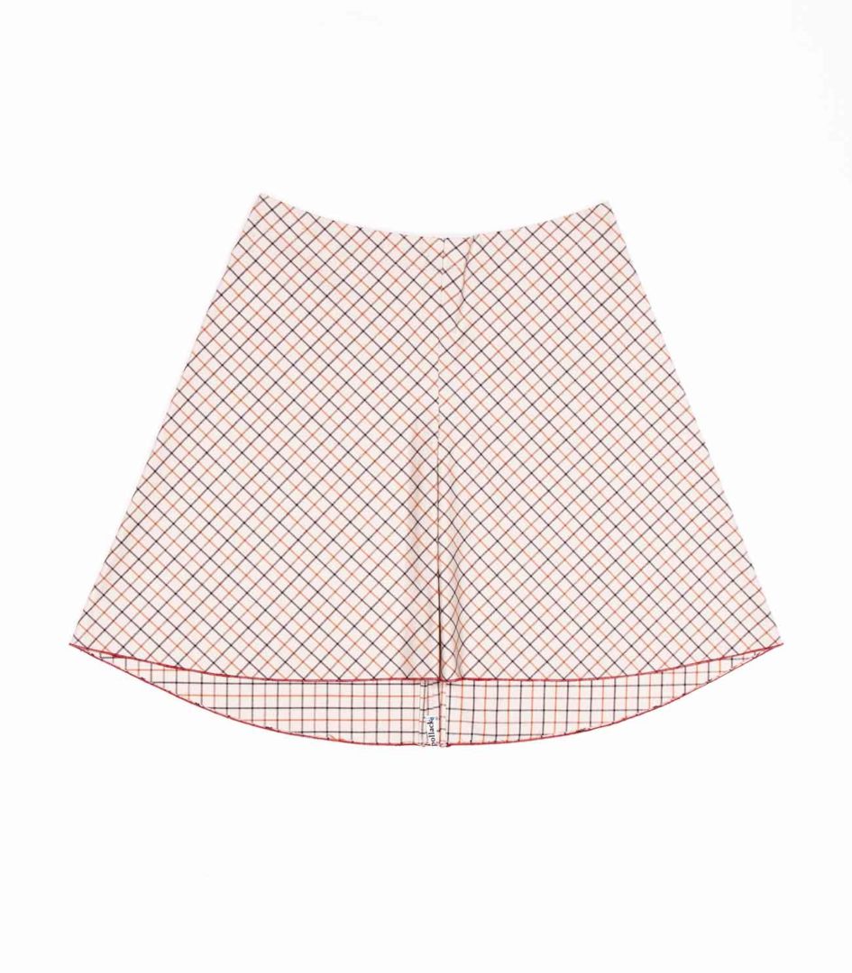 anna * pollack, A-Rock Karo beige, Wolle, Ansicht Vorne