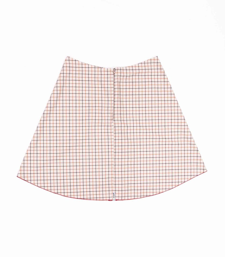 anna * pollack, A-Rock Karo beige, Wolle, Ansicht Rücken