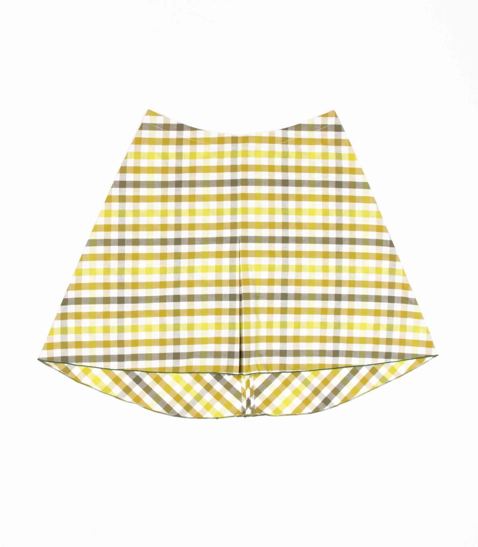 anna * pollack, A-Rock Karo grün, schwarz, Ansicht Vorne