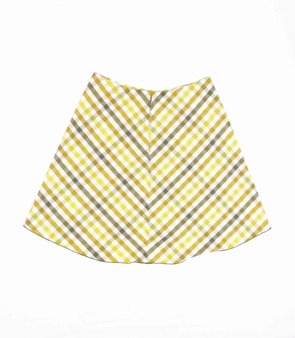 anna * pollack, A-Rock Karo grün, schwarz, Ansicht Rücken