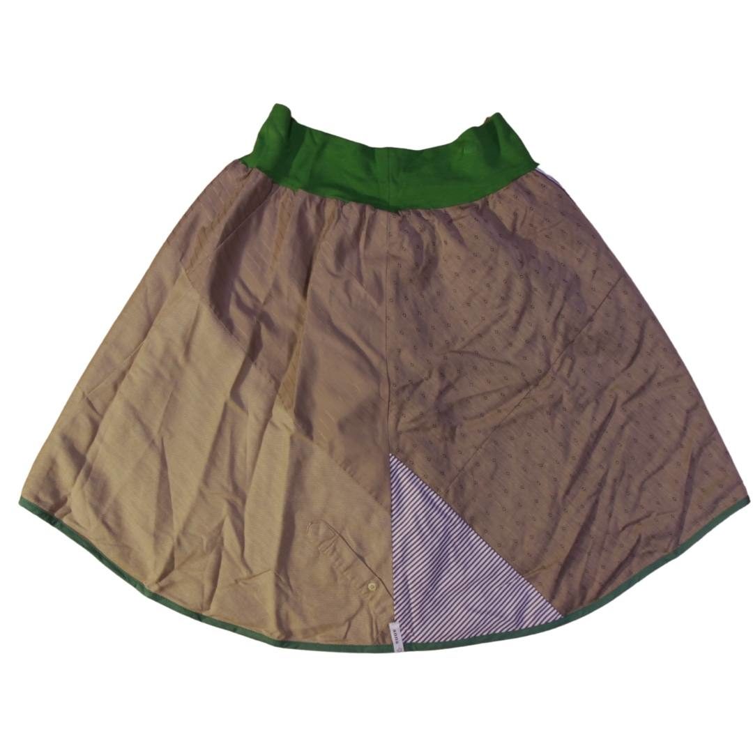 anna * pollack, Wenderock medium, grün braun, Rückseite braun