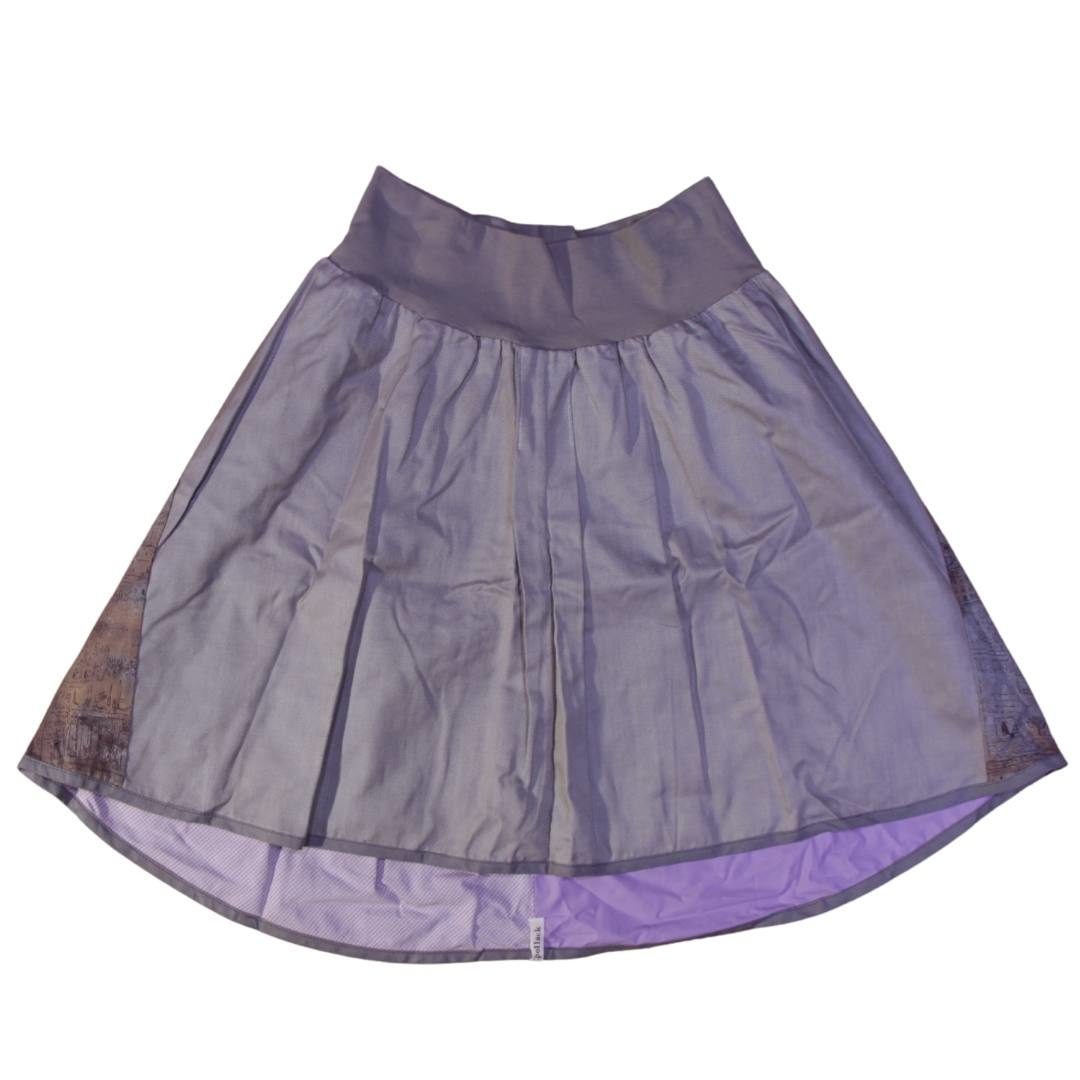 anna * pollack, Wenderock medium, lila grau, Vorderseite grau