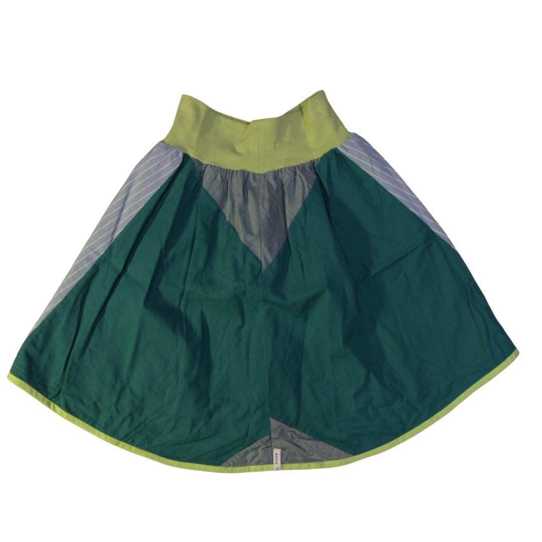anna * pollack, Wenderock small, blau grün, Rückseite grün