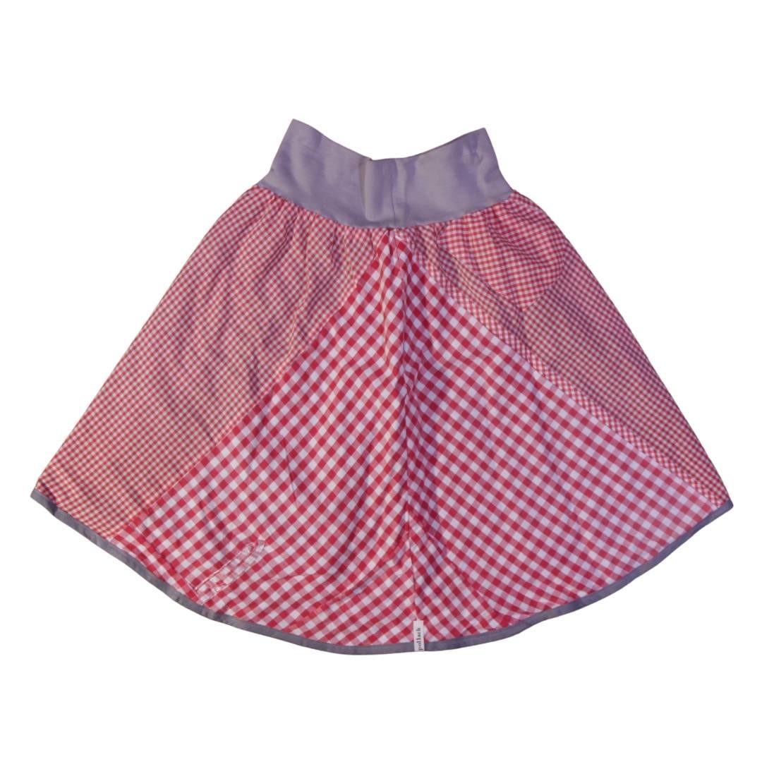 anna * pollack, Wenderock small, rot grau, Rückseite rot