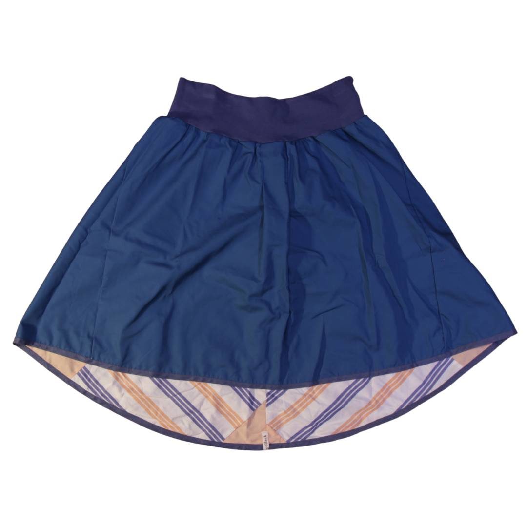 anna * pollack, Wenderock x-large, orange blau, Vorderseite blau