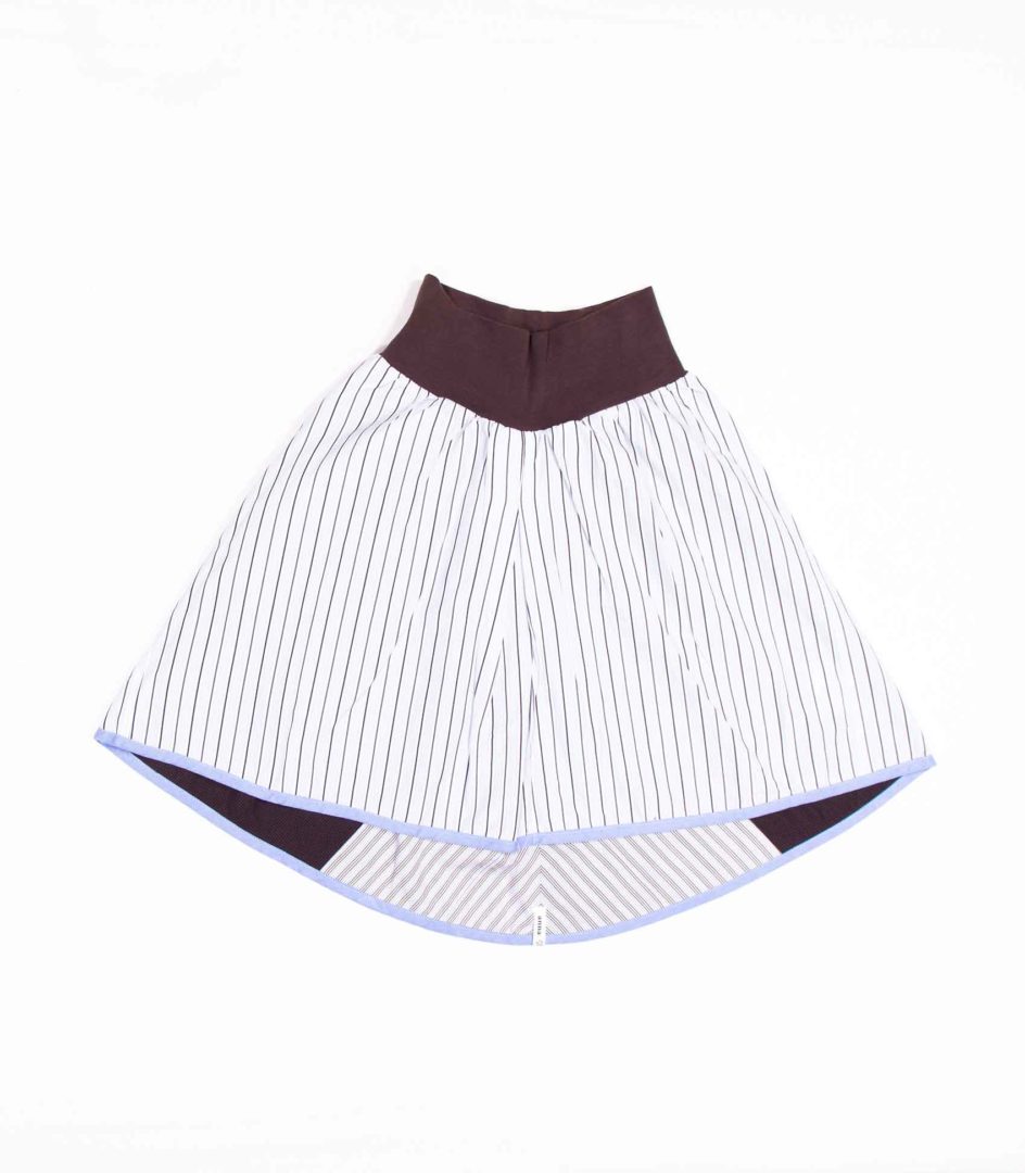 anna * pollack, Wenderock small, blau braun, Vorderseite blau