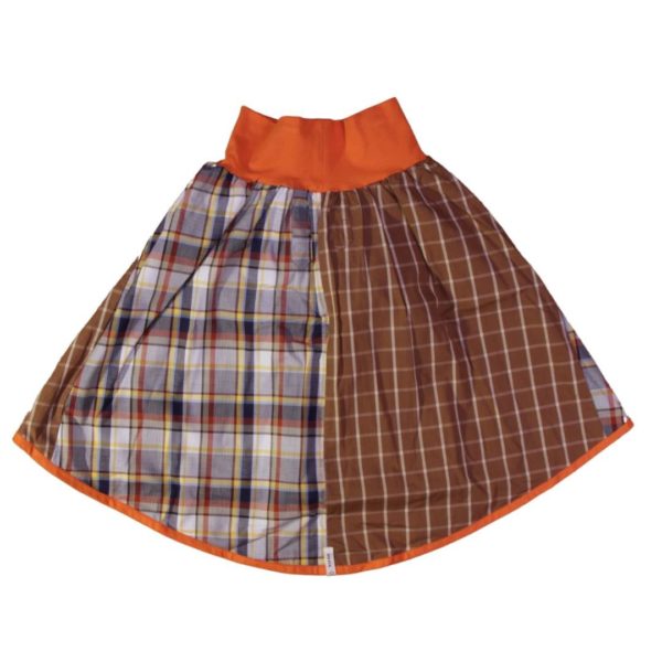 anna * pollack, Wenderock x-small, blau braun, Rückseite braun