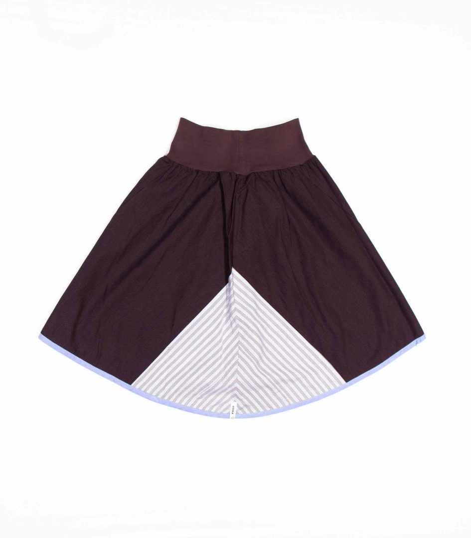 anna * pollack, Wenderock small, blau braun, Rückseite braun