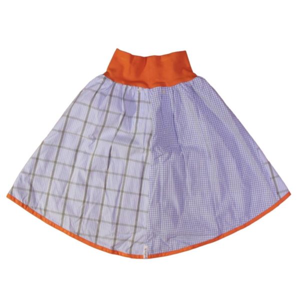 anna * pollack, Wenderock x-small, blau braun, Rückseite blau