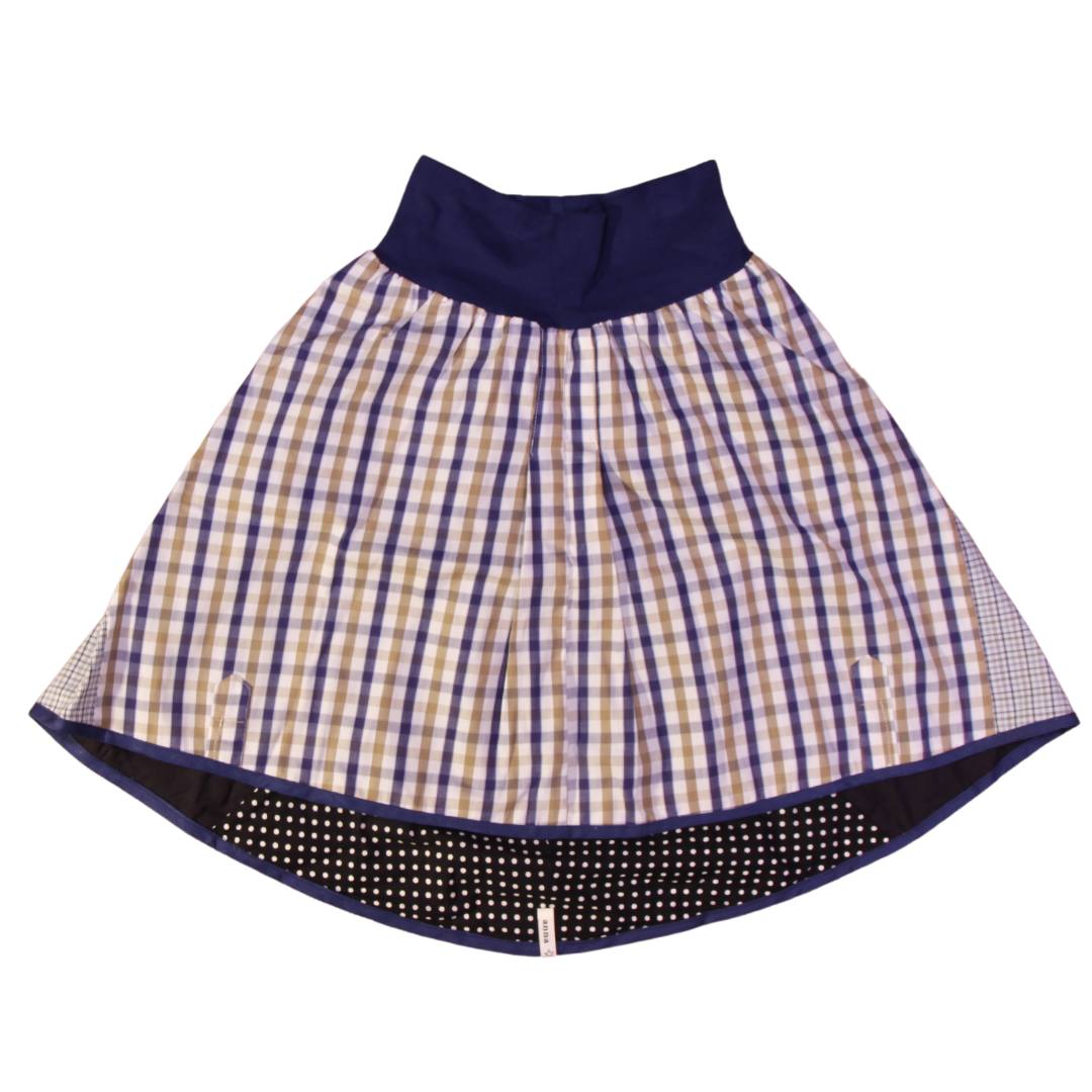 anna * pollack, Wenderock x-small blau schwarz, Vorderseite blau