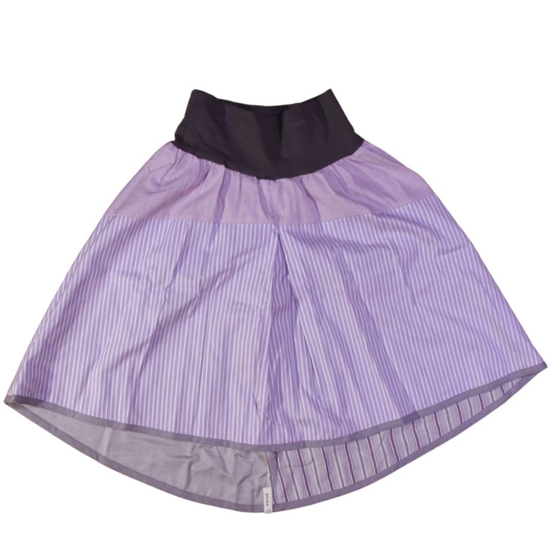 anna * pollack, Wenderock, xsmall, lila grau, Vorderseite lila