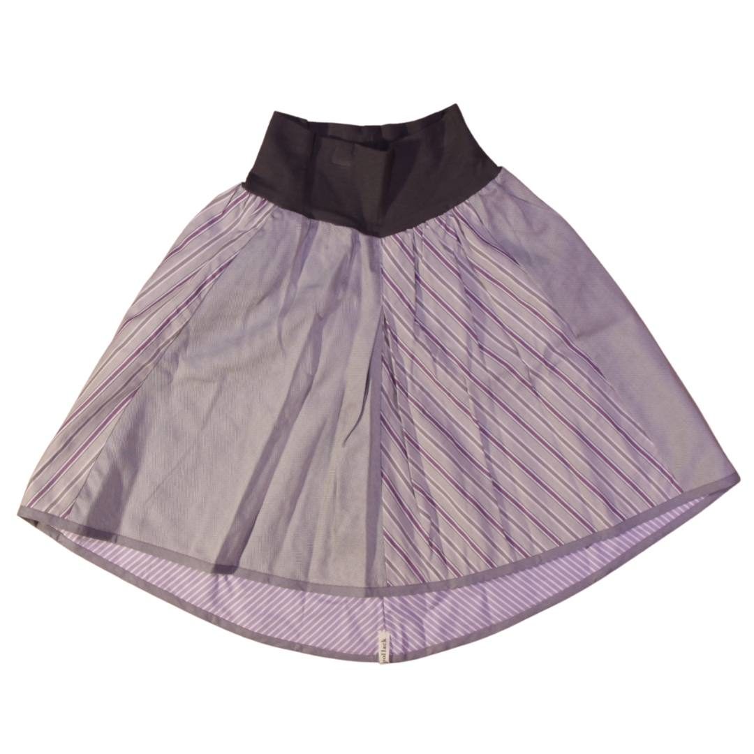 anna * pollack, Wenderock, xsmall, lila grau, Vorderseite grau