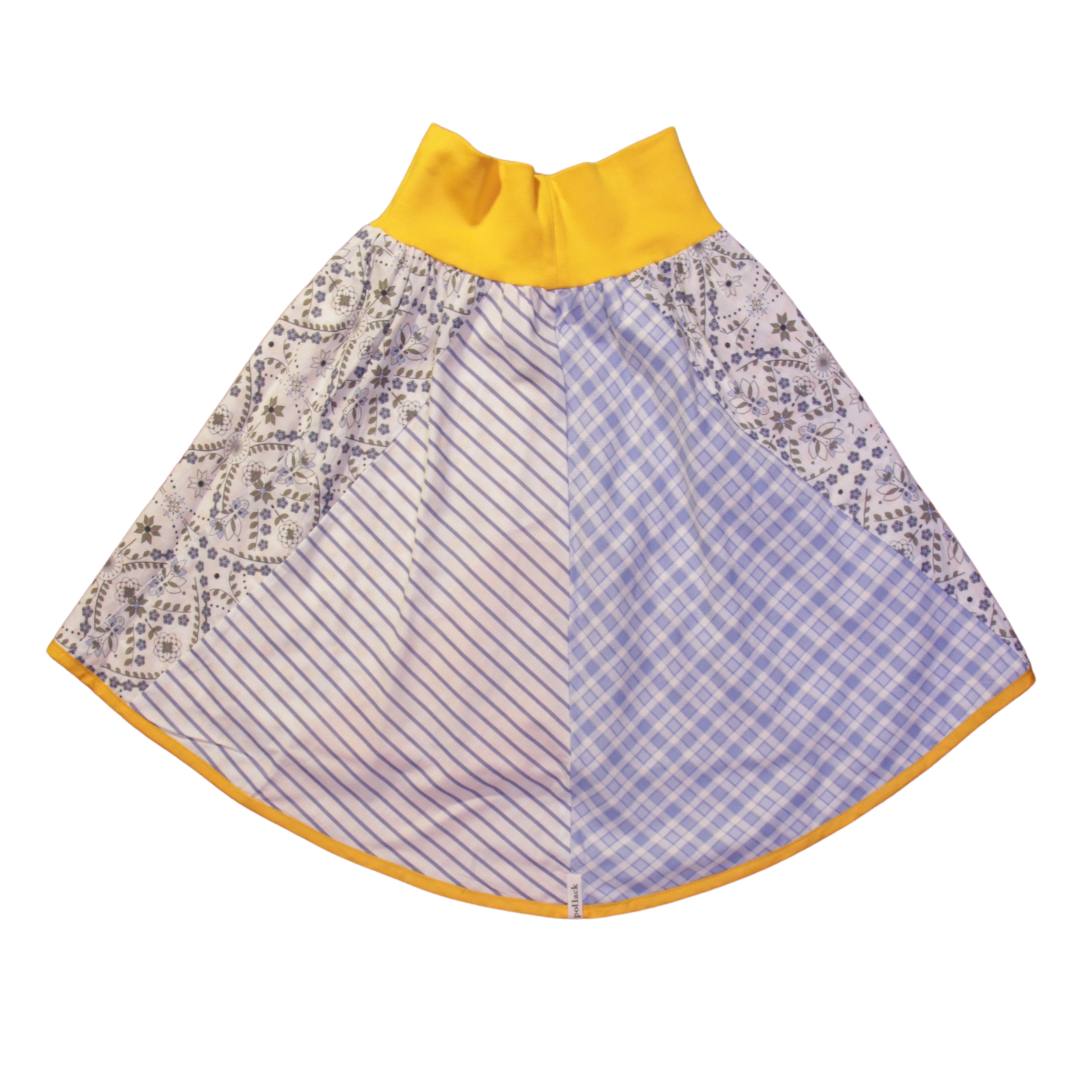 anna * pollack, Wenderock, xsmall, orangeblau, Rückseite blau