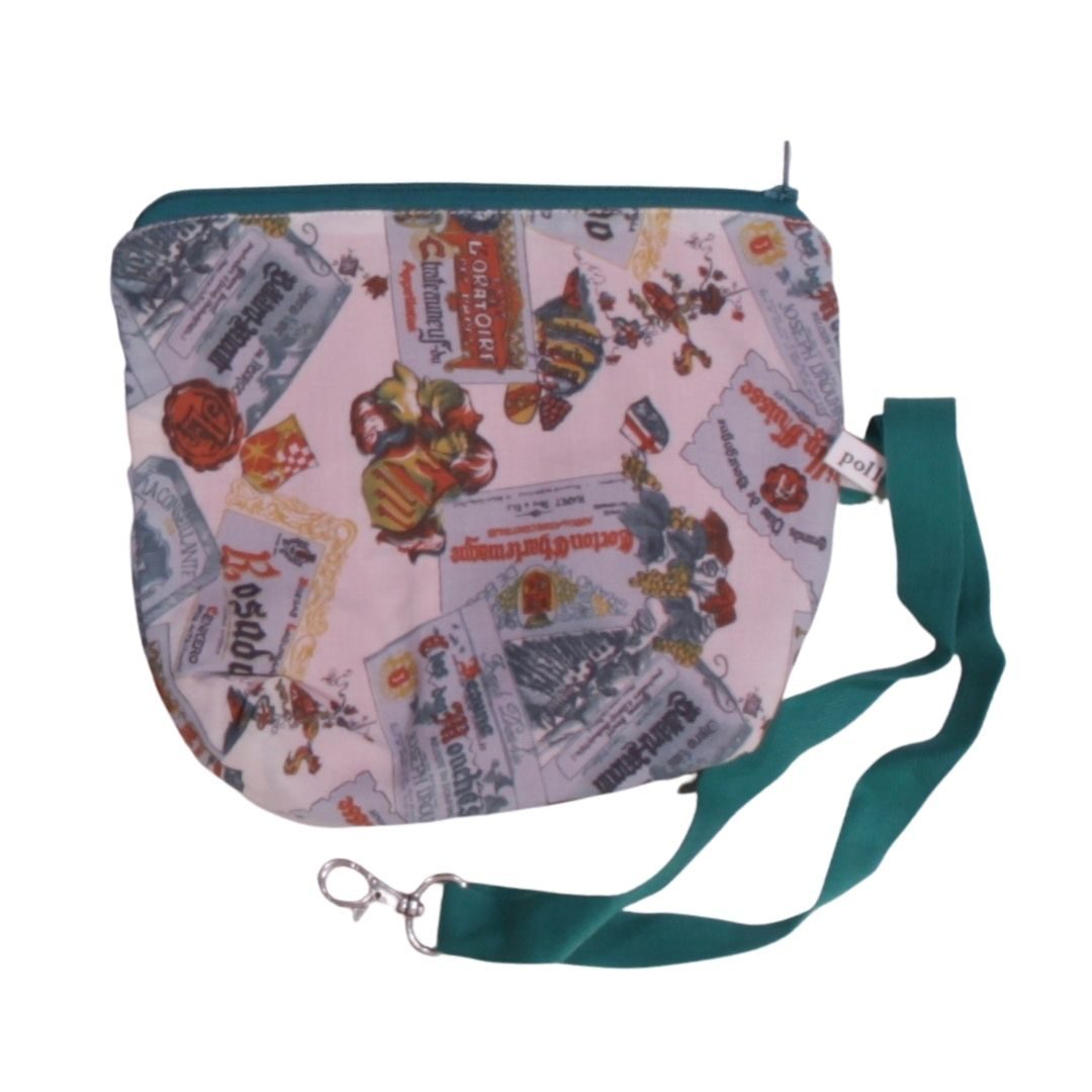 anna * pollack, Täschchen gemustert, gefüttert, mit Zipp und Gurt