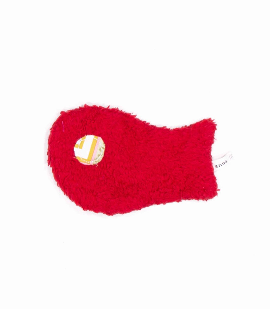 anna * pollack, Bild von einem roten, zotteligen Knusperfisch