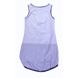 anna * pollack, Kleid Sonnenbrise hellblau mit Streif, medium , Bündchen marine, Ansicht Rücken