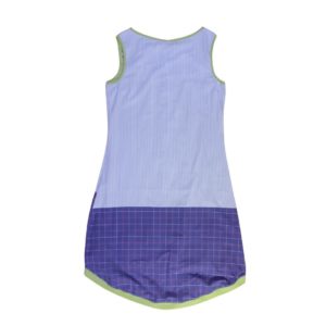 anna * pollack, Kleid Sonnenbrise hellblau blau, medium , Bündchen hellgrün, Ansicht Rücken