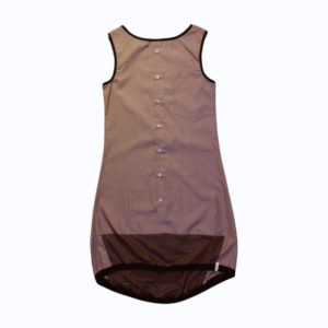 anna * pollack, Kleid Sonnenbrise braun, x-small, Bündchen braun, Ansicht Vorne