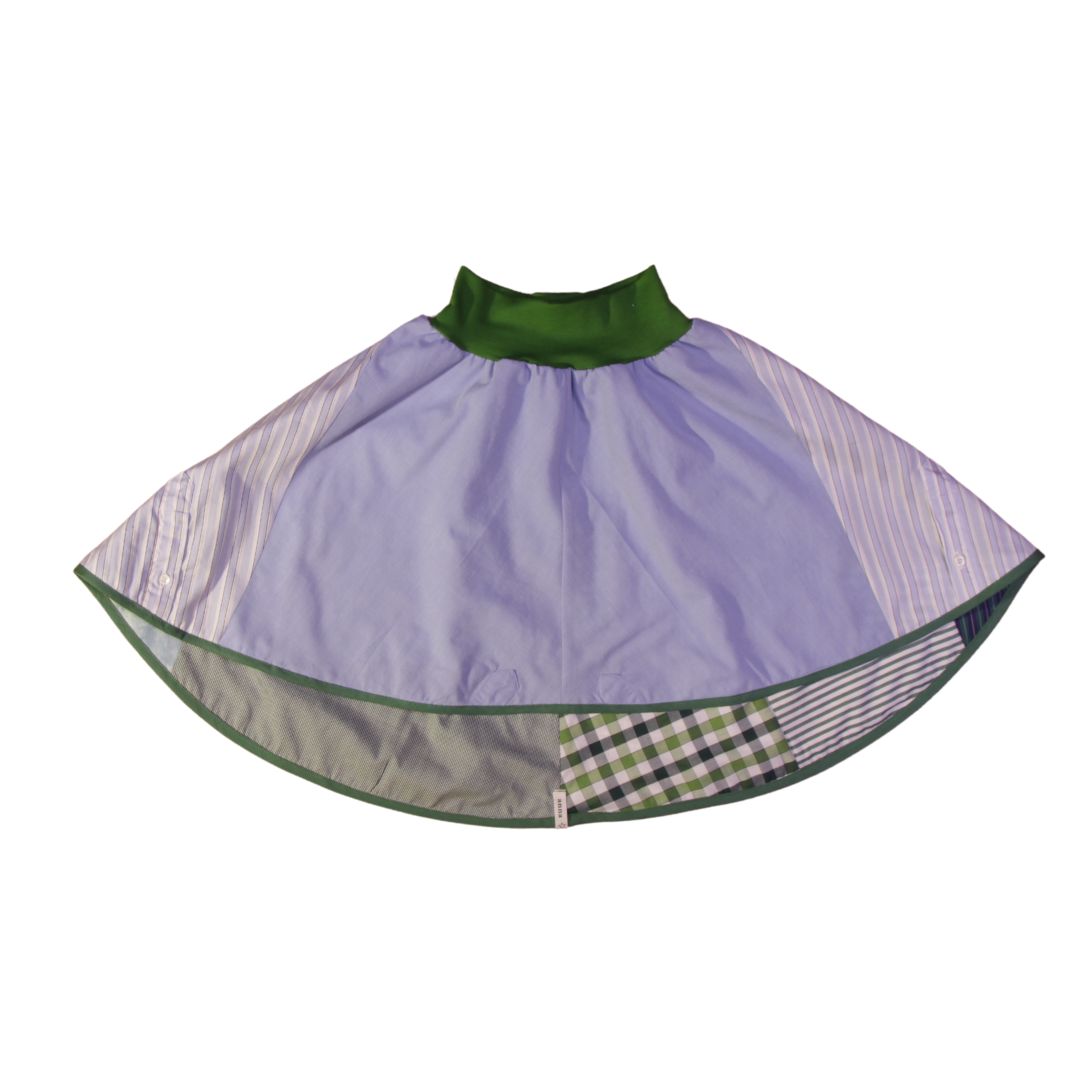 anna * pollack, Wenderockli, blau mit grün 134-152, Hinten blau