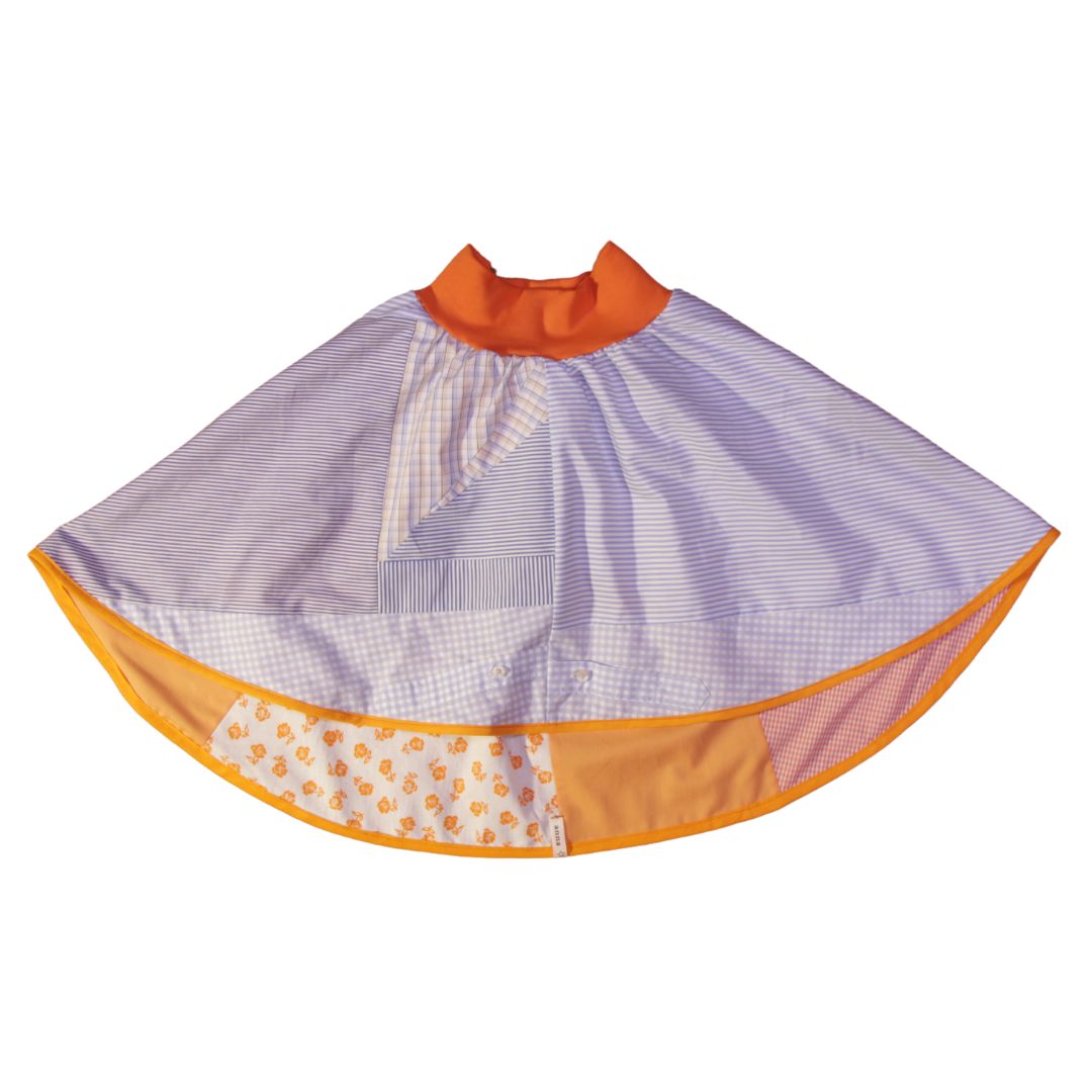 anna * pollack, Wenderockli, blau mit orange 134-152, Vorne blau