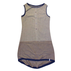 anna * pollack, Kleid Sonnenbrise in Grün kariert, Bündchen marine, Ansicht Vorne