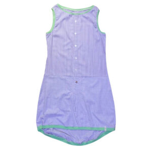 anna * pollack, Kleid Sonnenbrise in hellem Blau, uni und gestreift, Ansicht Vorne