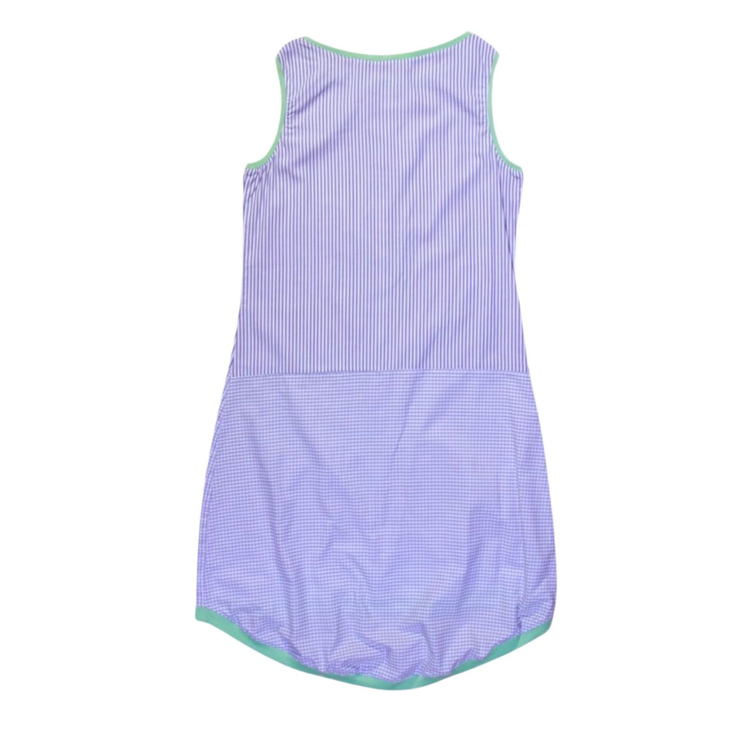 anna * pollack, Kleid Sonnenbrise in hellem Blau, uni und gestreift, Ansicht Rücken