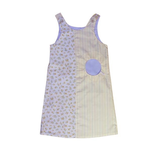 anna * pollack, Wendekleid, 110-134, gelb mit blau, Vorderseite gelb