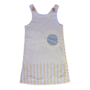 anna * pollack, Wendekleid, 110-134, gelb mit grün, Vorderseite gelb