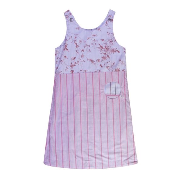 anna * pollack, Wendekleid, 134-152, rosa und blau, Vorderseite rosa
