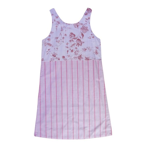 anna * pollack, Wendekleid, 134-152, rosa und blau, Rückseite rosa