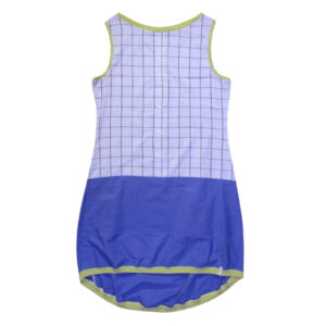 anna * pollack, Kleid Sonnenbrise blau , Karo groß und Uni, Ansicht Vorne